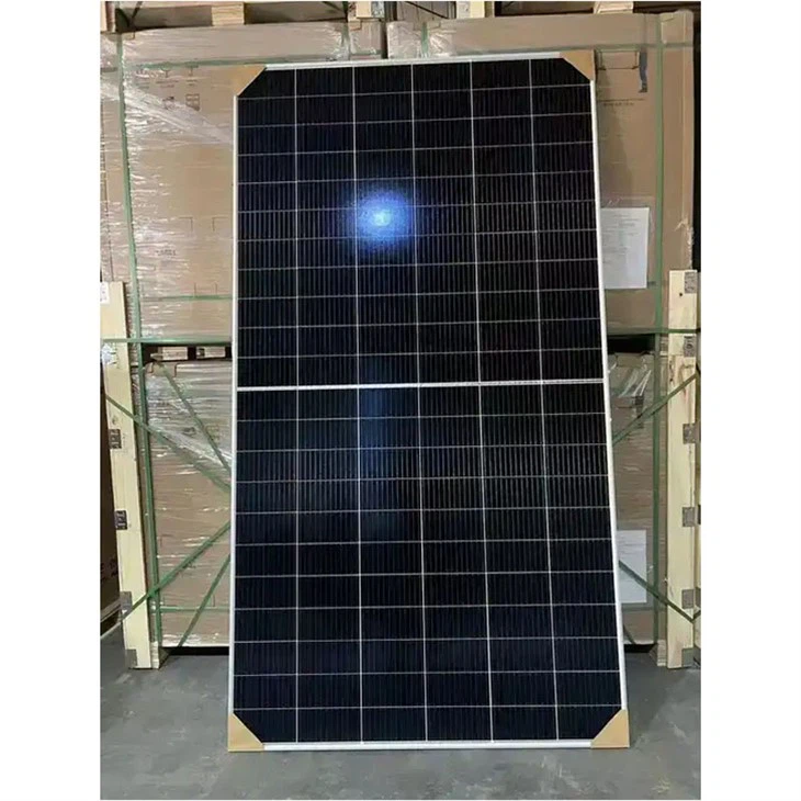 solar monocrystalline panel front view