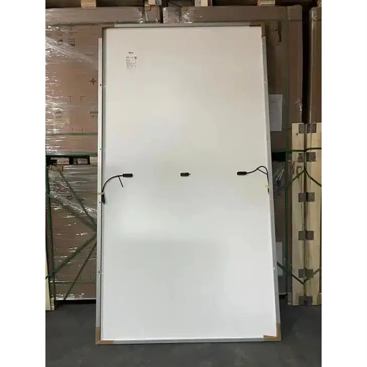 solar monocrystalline panel back view